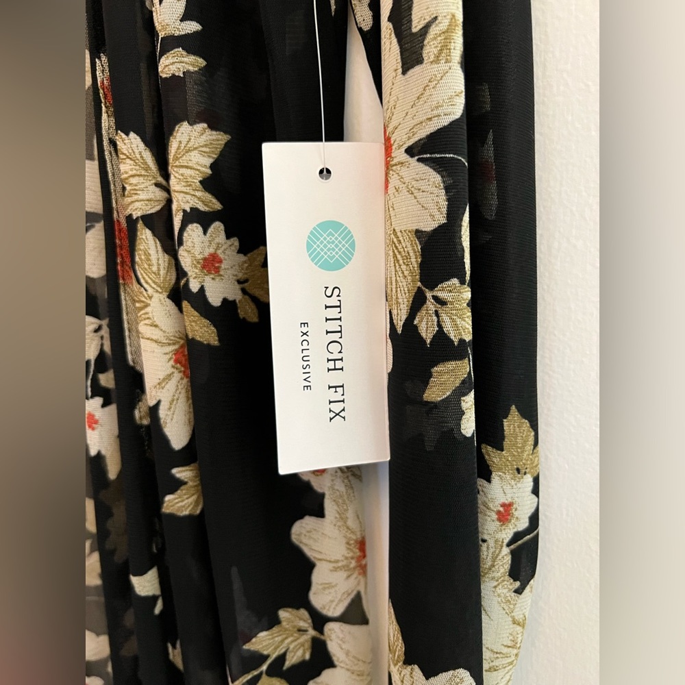 Sheer Floral Cardigan - Picture 3 of 4